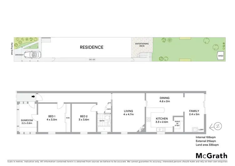 Floorplan of Homely semi-detached listing, 23 Darling Street, Bronte NSW 2024