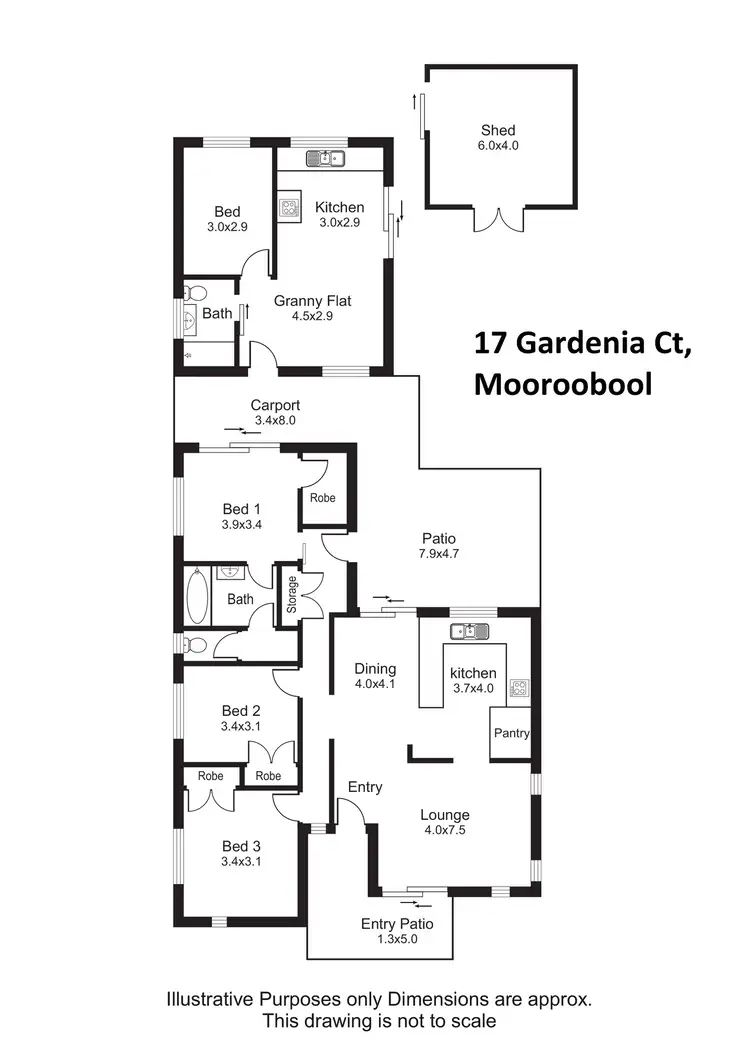 Floorplan of Homely house listing, 17 Gardenia Court, Mooroobool QLD 4870