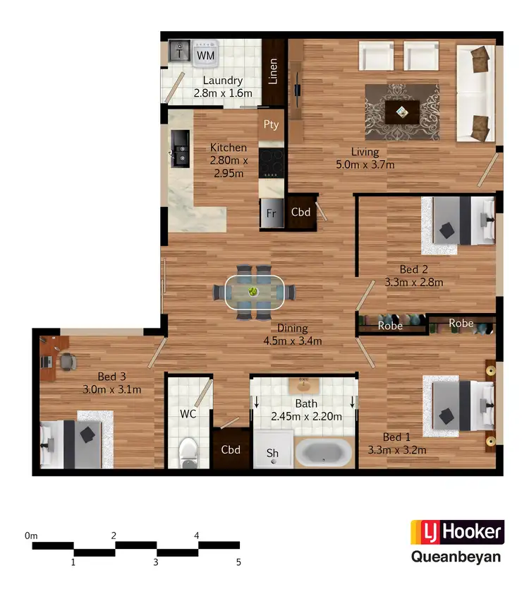 Floorplan of Homely townhouse listing, 5/21 Ross Road, Queanbeyan NSW 2620