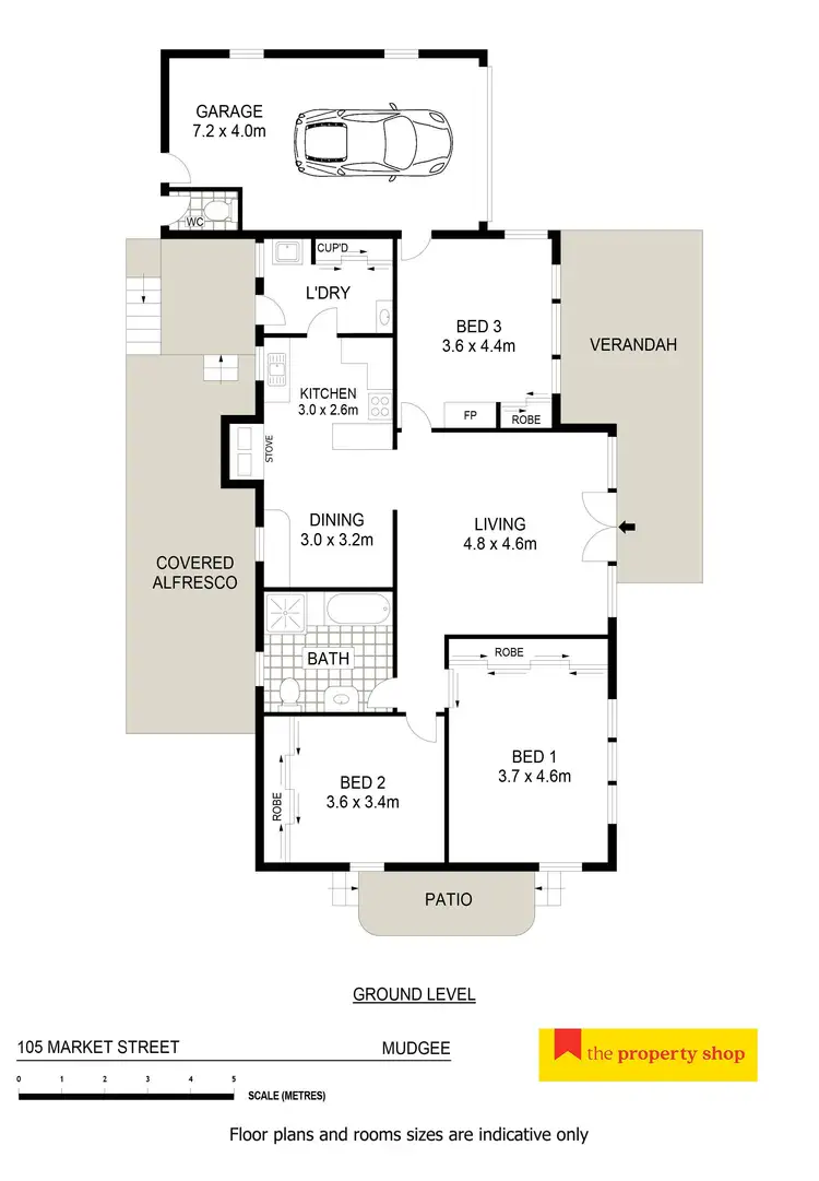 Floorplan of Homely house listing, 105 Market Street, Mudgee NSW 2850
