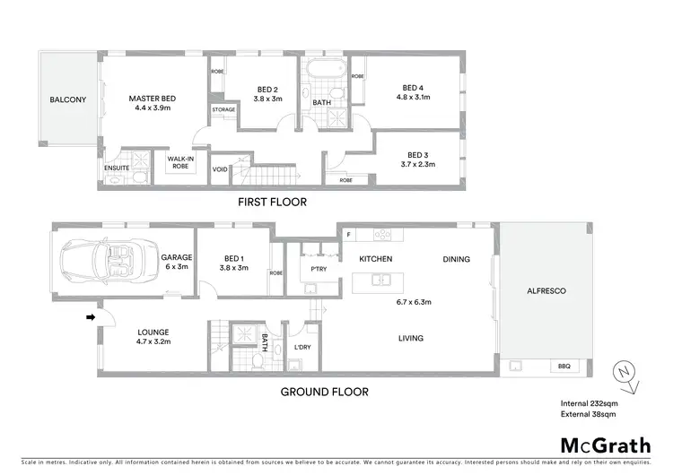 Floorplan of Homely semi-detached listing, 151b Kareena Road, Miranda NSW 2228