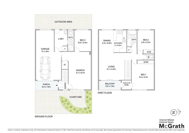 Floorplan of Homely townhouse listing, 2/73 Bayview Drive, East Ballina NSW 2478