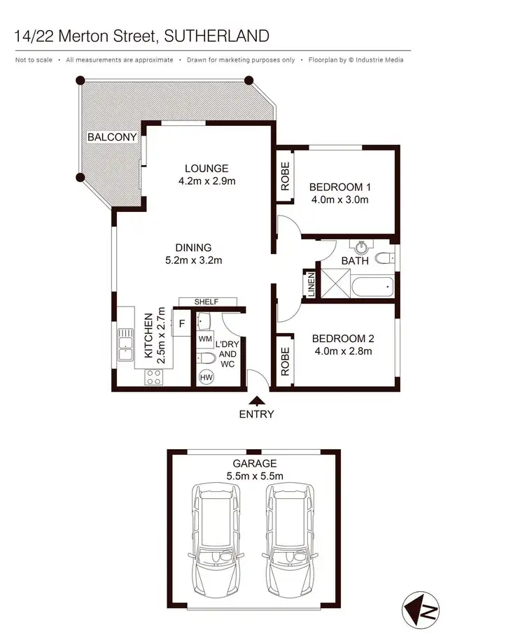 Floorplan of Homely apartment listing, 14/22 Merton Street, Sutherland NSW 2232