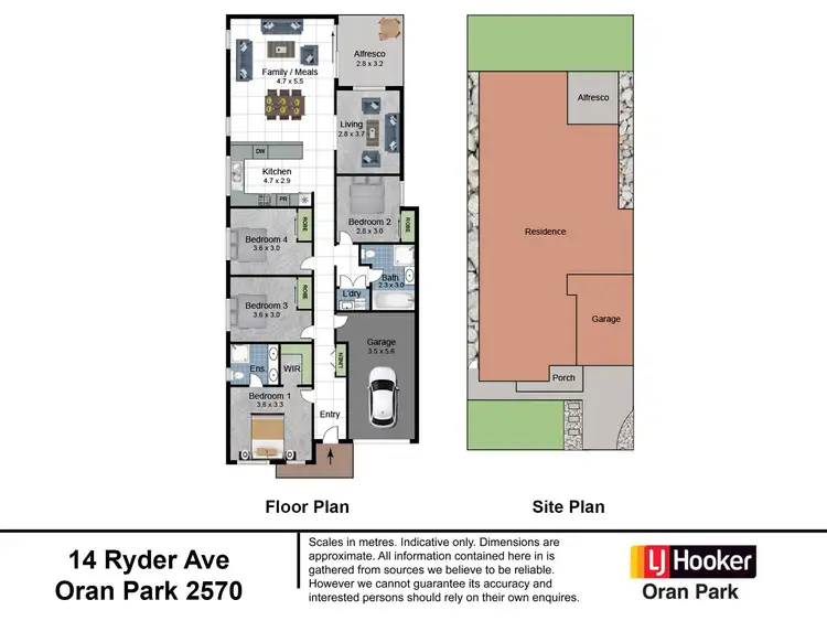 Floorplan of Homely house listing, 14 Ryder Avenue, Oran Park NSW 2570