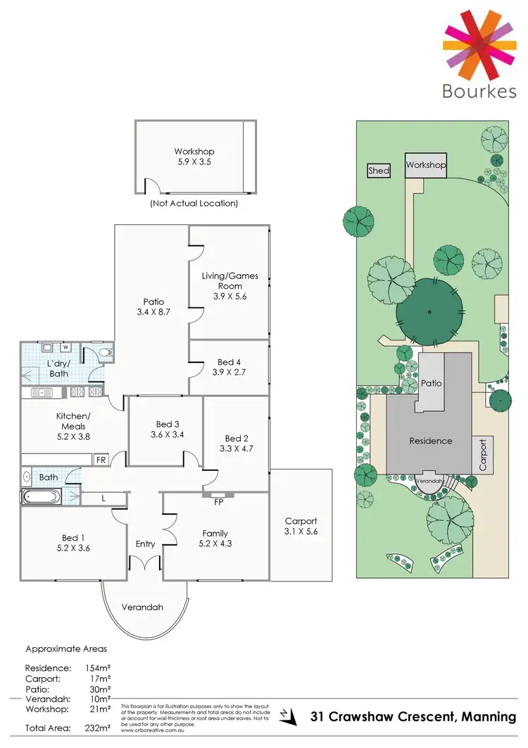 Floorplan of Homely house listing, 31 Crawshaw Crescent, Manning WA 6152