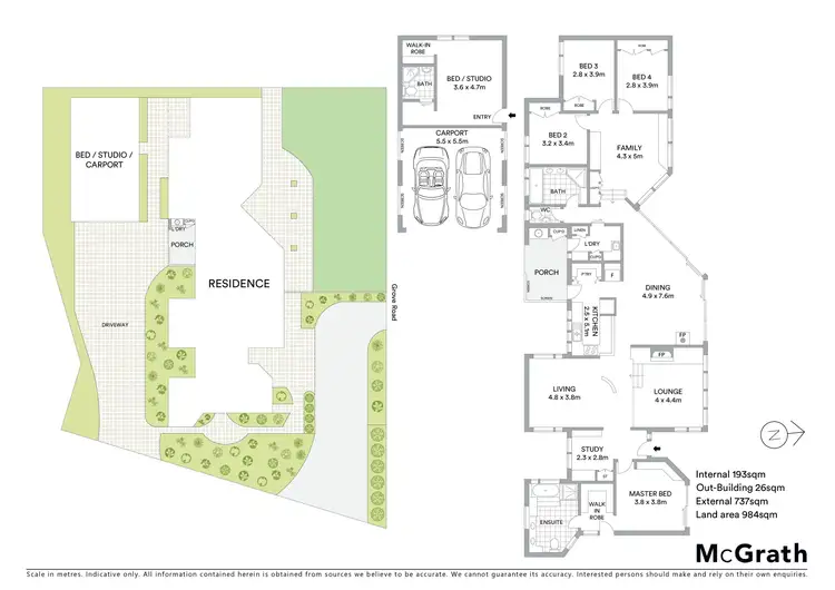 Floorplan of Homely house listing, 32-34 Grove Road, Marshall VIC 3216