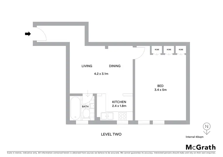 Floorplan of Homely apartment listing, 19/227 Crown Street, Darlinghurst NSW 2010