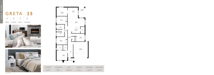 Floorplan of Homely house listing, 19 Techaven Street, Delacombe VIC 3356