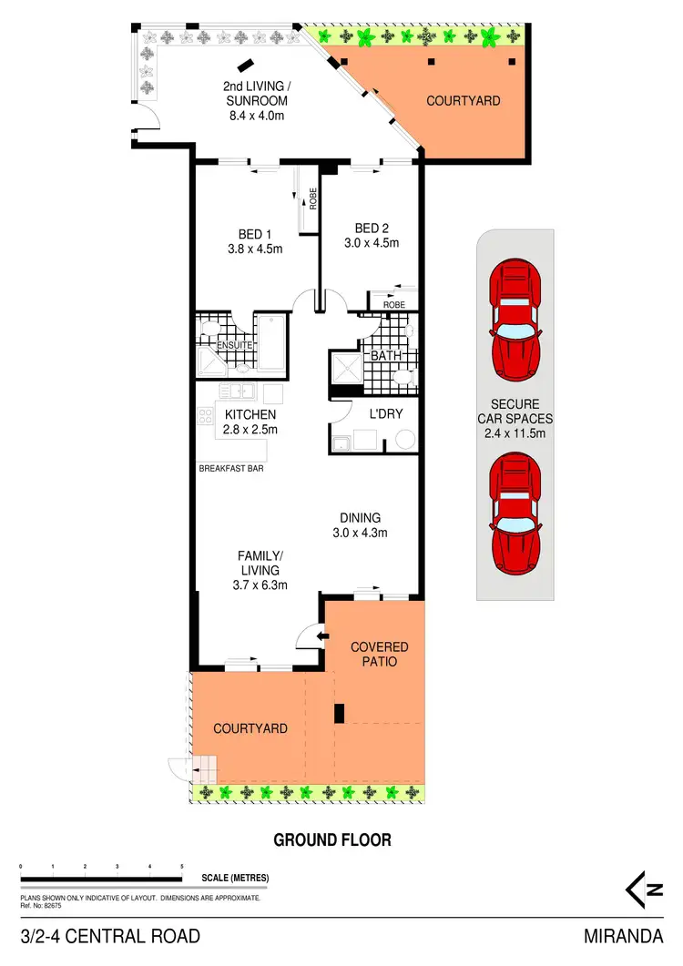 Floorplan of Homely apartment listing, 3/2-4 Central Road, Miranda NSW 2228