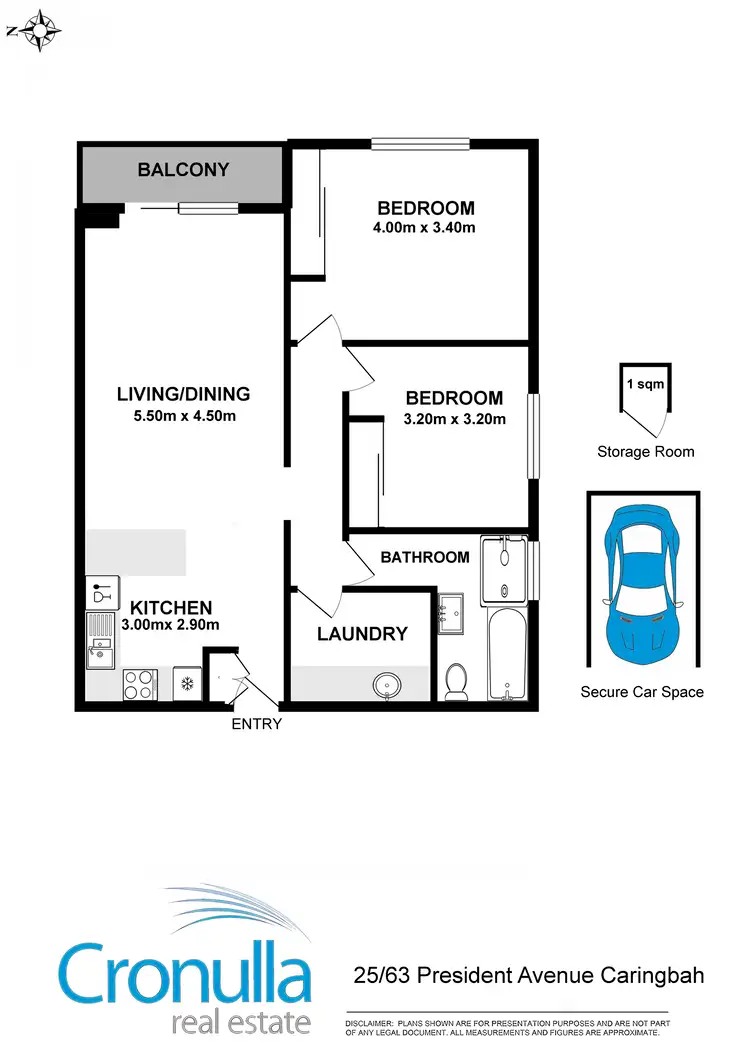 Floorplan of Homely apartment listing, 25/63-69 President Avenue, Caringbah NSW 2229