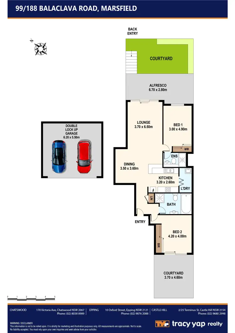 Floorplan of Homely unit listing, 99/188 Balaclava Road, Marsfield NSW 2122