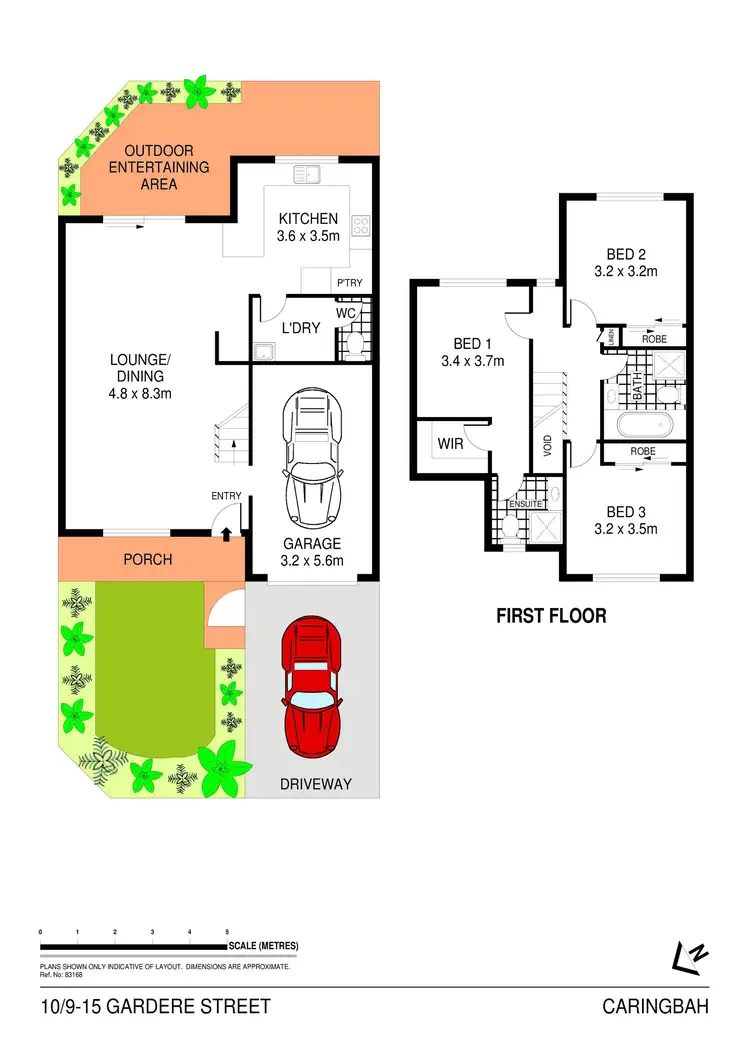 Floorplan of Homely townhouse listing, 10/9-15 Gardere Street, Caringbah NSW 2229