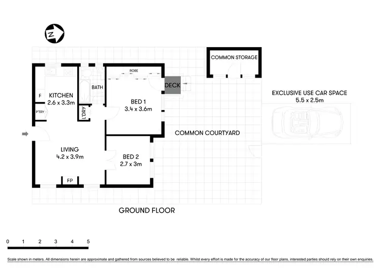 Floorplan of Homely apartment listing, 2/26 Yeo Street, Neutral Bay NSW 2089