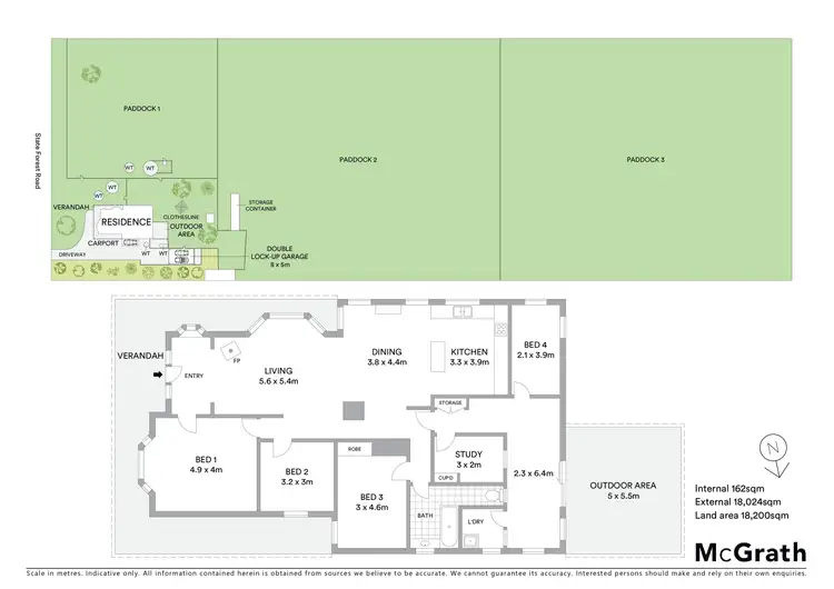 Floorplan of Homely house listing, 306 State Forest Road, Ross Creek VIC 3351