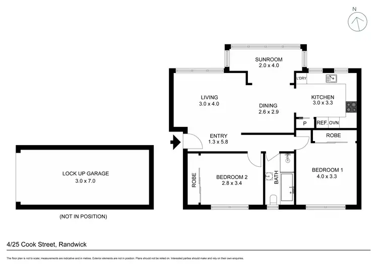 Floorplan of Homely apartment listing, 4/25 Cook Street, Randwick NSW 2031