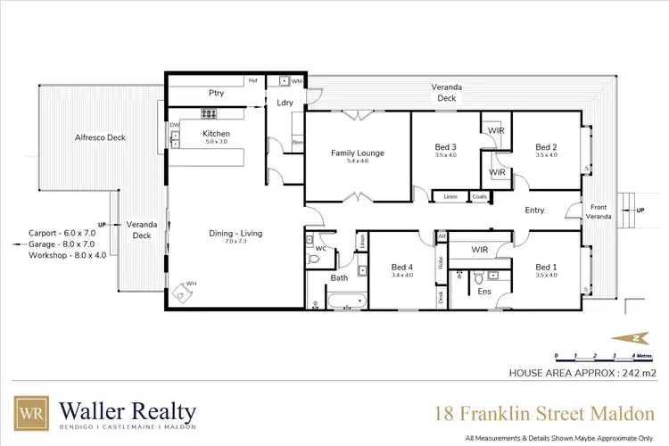Floorplan of Homely house listing, 18 Franklin Street, Maldon VIC 3463