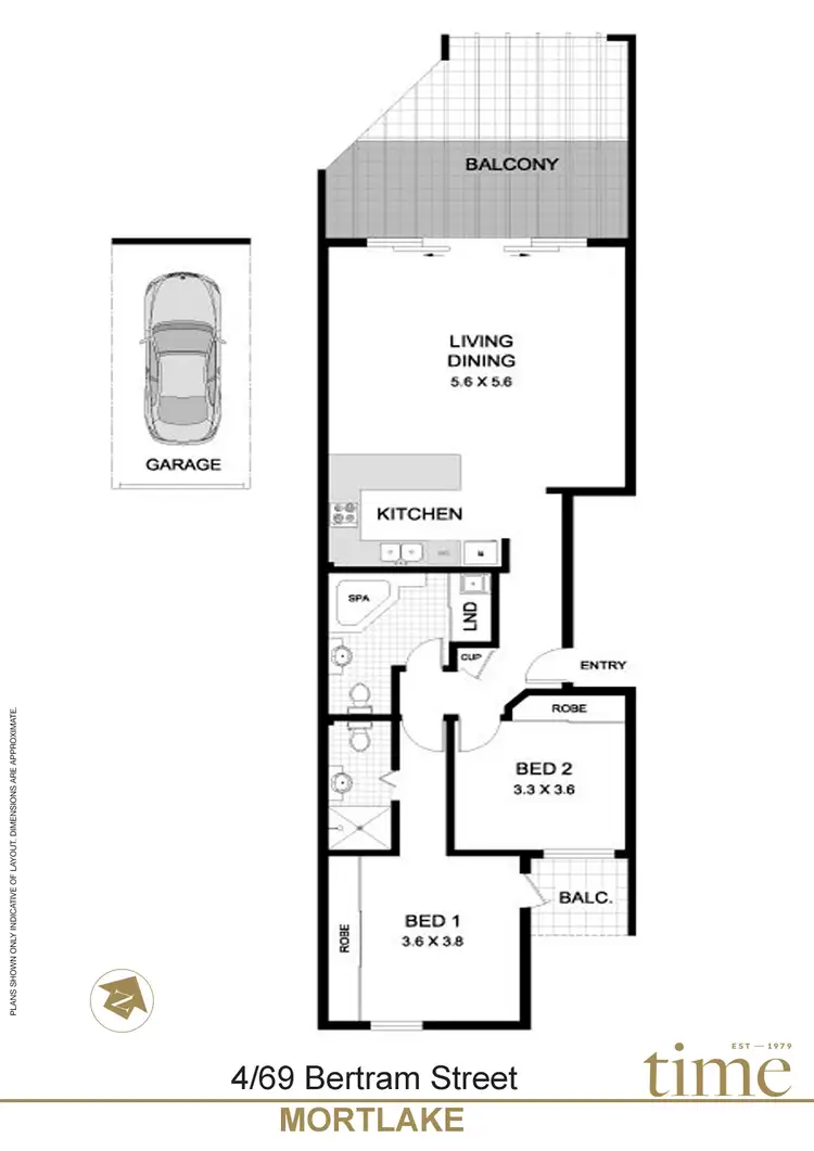 Floorplan of Homely apartment listing, 4/69 Bertram Street, Mortlake NSW 2137