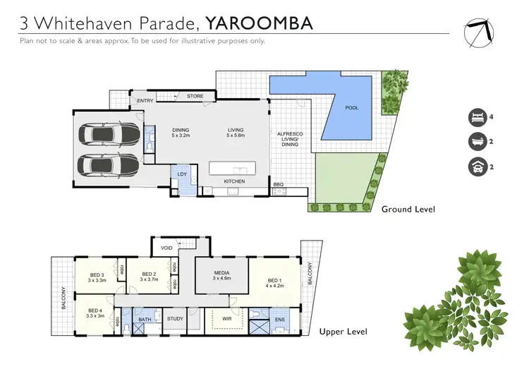 Floorplan of Homely house listing, 3 Whitehaven Parade, Yaroomba QLD 4573