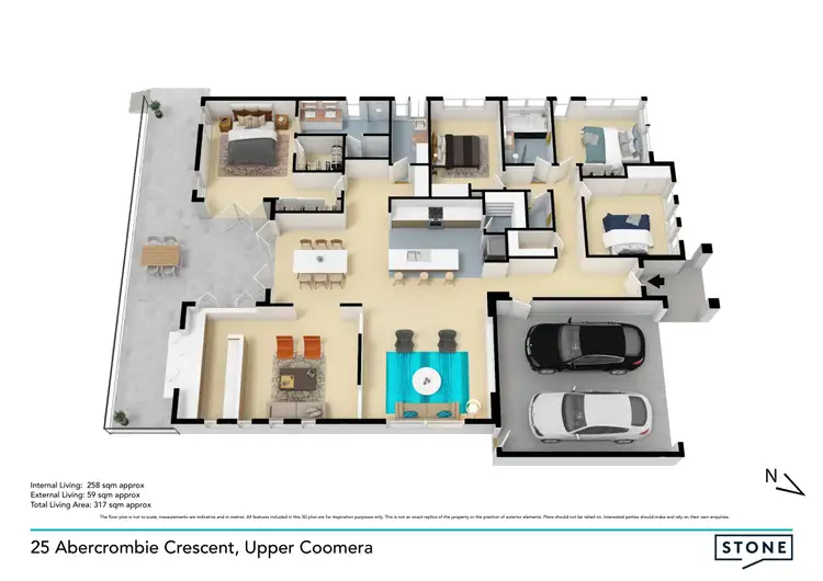 Floorplan of Homely house listing, 25 Abercrombie Crescent, Upper Coomera QLD 4209