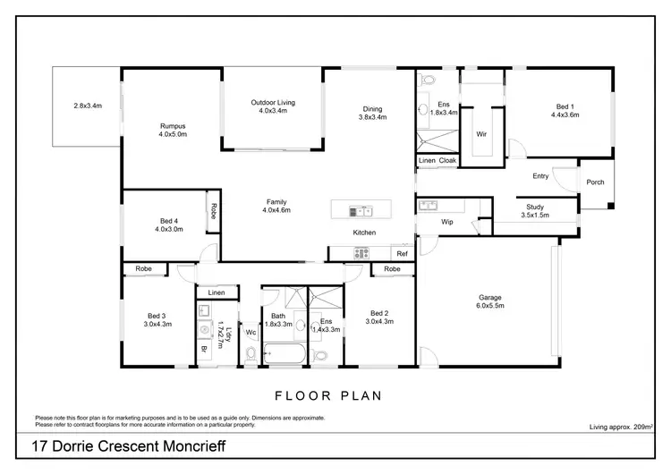 Floorplan of Homely house listing, 17 Dorrie Crescent, Moncrieff ACT 2914