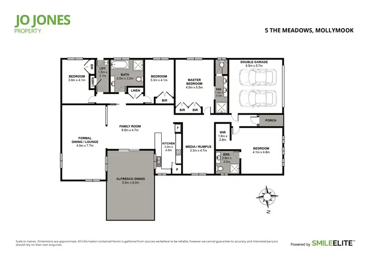 Floorplan of Homely house listing, 5 The Meadows, Mollymook NSW 2539