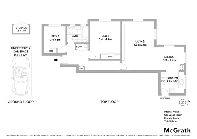 Floorplan of Homely apartment listing, 7/39 Frenchs Road, Willoughby NSW 2068