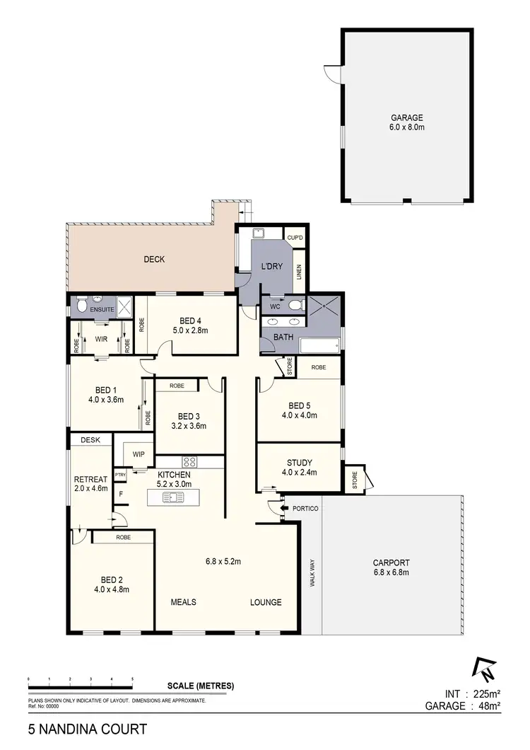 Floorplan of Homely house listing, 5 Nandina Court, Strathdale VIC 3550