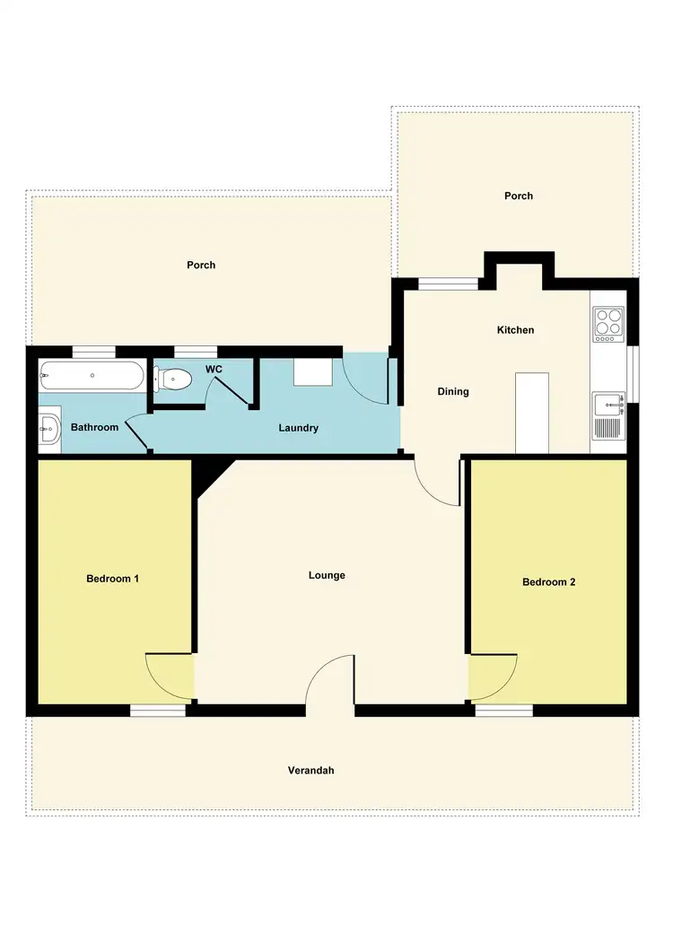 Floorplan of Homely house listing, 82 Queen Street, Ararat VIC 3377