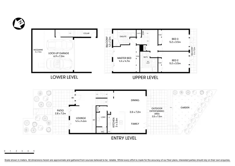 Floorplan of Homely townhouse listing, 3/9-11 Park Avenue, Mosman NSW 2088