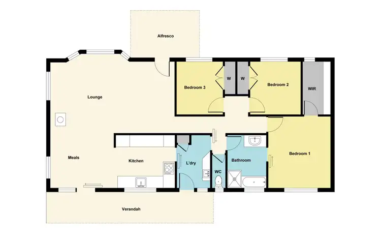 Floorplan of Homely house listing, 31 Elmhurst Sportsground Road, Elmhurst VIC 3469
