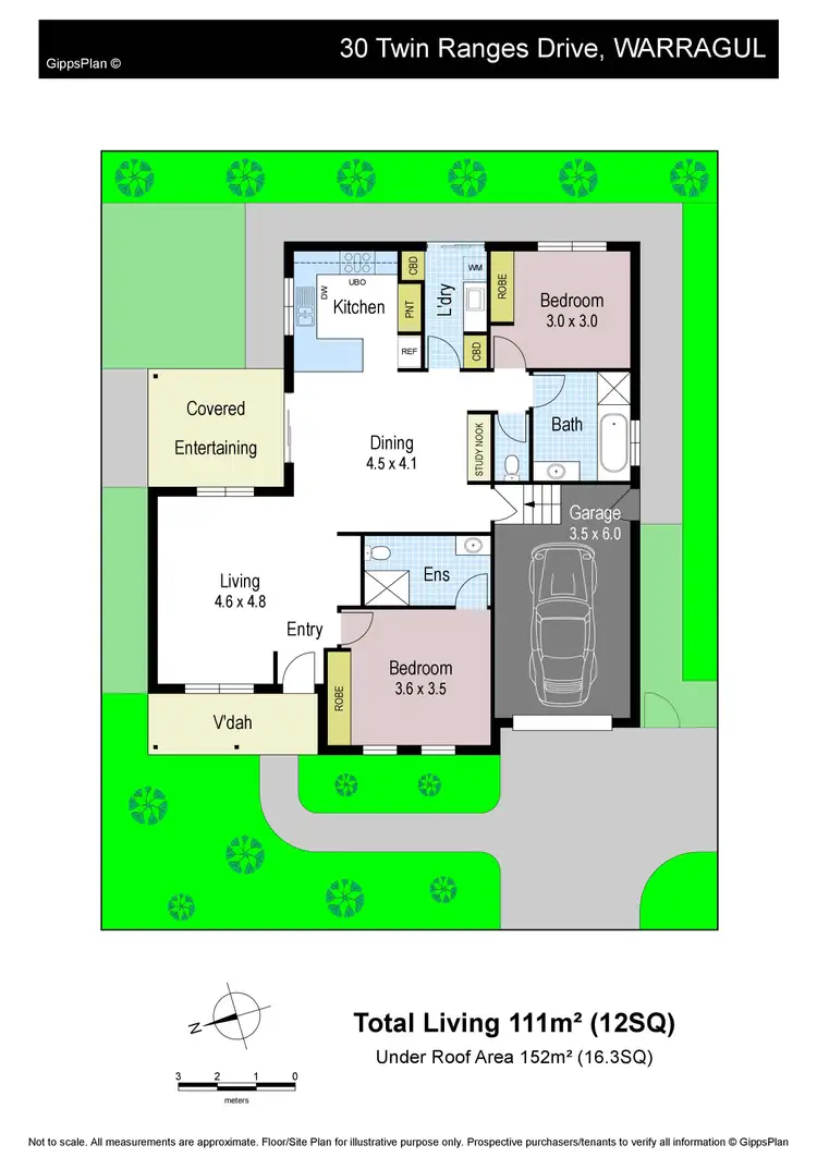 Floorplan of Homely townhouse listing, 30 Twin Ranges Drive, Warragul VIC 3820