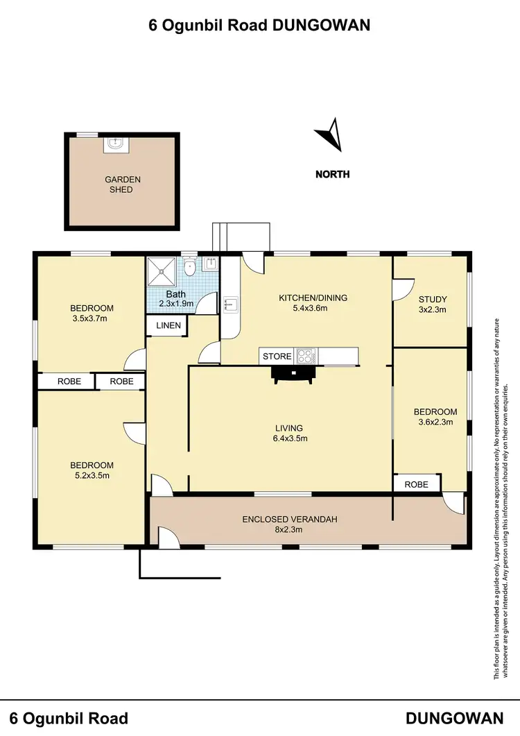 Floorplan of Homely house listing, 6 Ogunbil Road, Dungowan NSW 2340