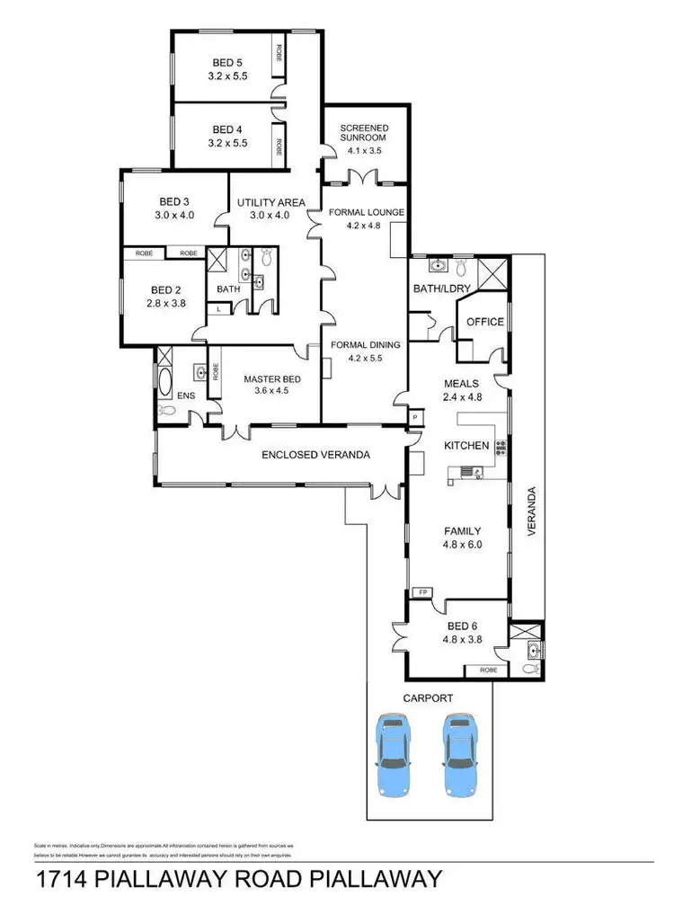 Floorplan of Homely rural property listing, 1714 Piallaway Road, Currabubula NSW 2342