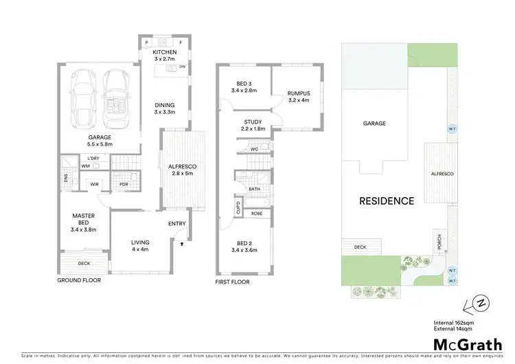 Floorplan of Homely semi-detached listing, 1/49 Grant Street, Ballina NSW 2478