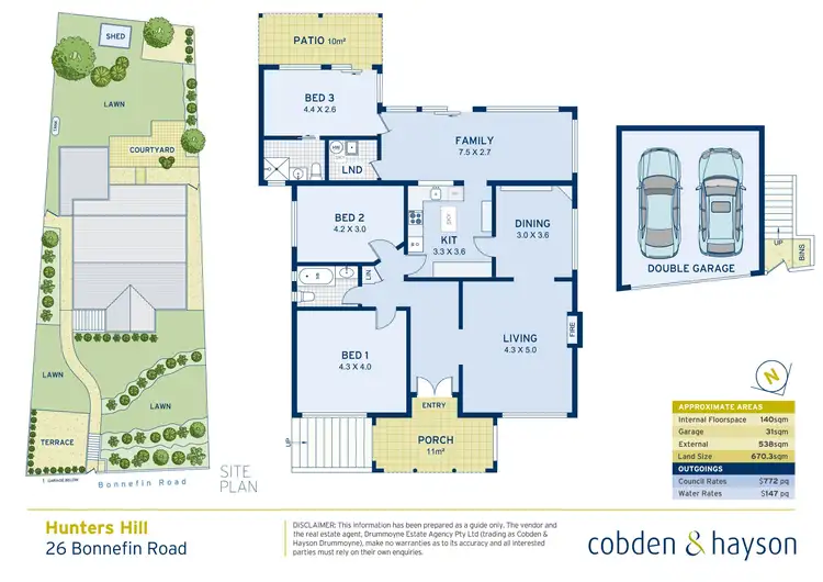 Floorplan of Homely house listing, 26 Bonnefin Road, Hunters Hill NSW 2110