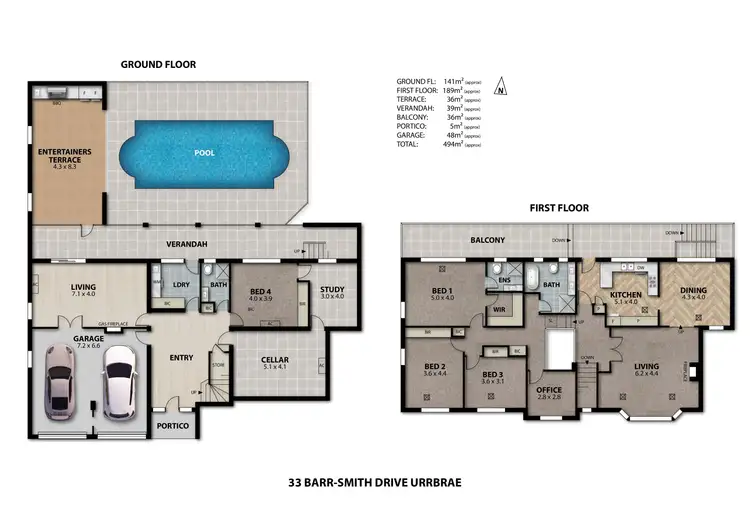Floorplan of Homely house listing, 33 Barr-Smith Drive, Urrbrae SA 5064