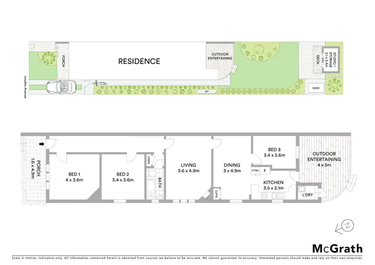 Floorplan of Homely house listing, 10 Loudon Avenue, Haberfield NSW 2045