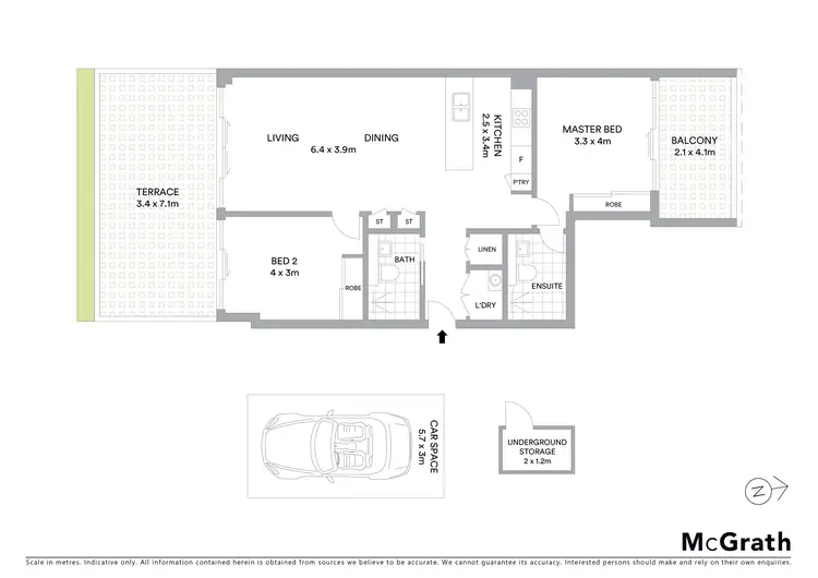 Floorplan of Homely apartment listing, 576/16 Oaks Avenue, Dee Why NSW 2099