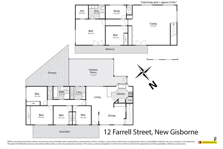 Floorplan of Homely house listing, 12 Farrell Street, New Gisborne VIC 3438