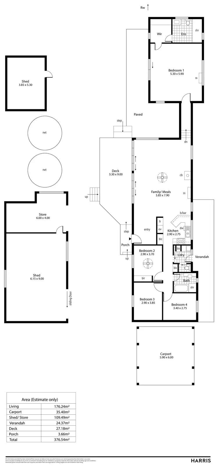 Floorplan of Homely house listing, 36 Walker Avenue, Heathfield SA 5153