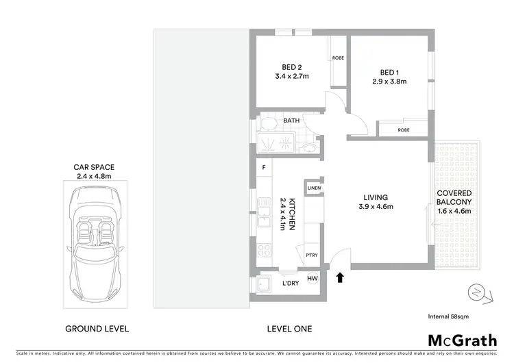 Floorplan of Homely apartment listing, 5/83 Darghan Street, Glebe NSW 2037