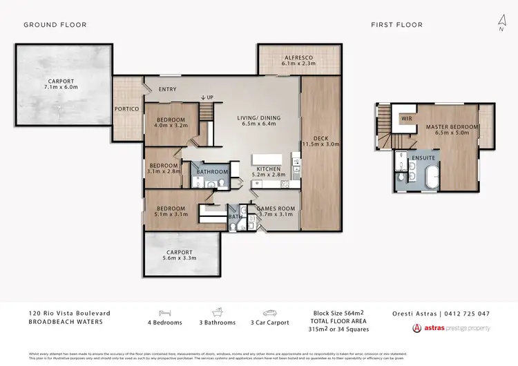 Floorplan of Homely house listing, 120 Rio Vista Boulevard, Broadbeach Waters QLD 4218