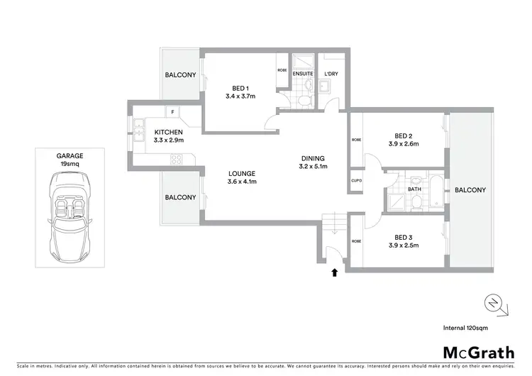 Floorplan of Homely apartment listing, 13/41-45 Broughton Road, Artarmon NSW 2064