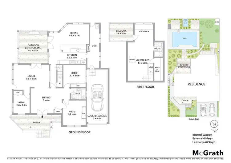 Floorplan of Homely house listing, 16 Grove Road, Wamberal NSW 2260