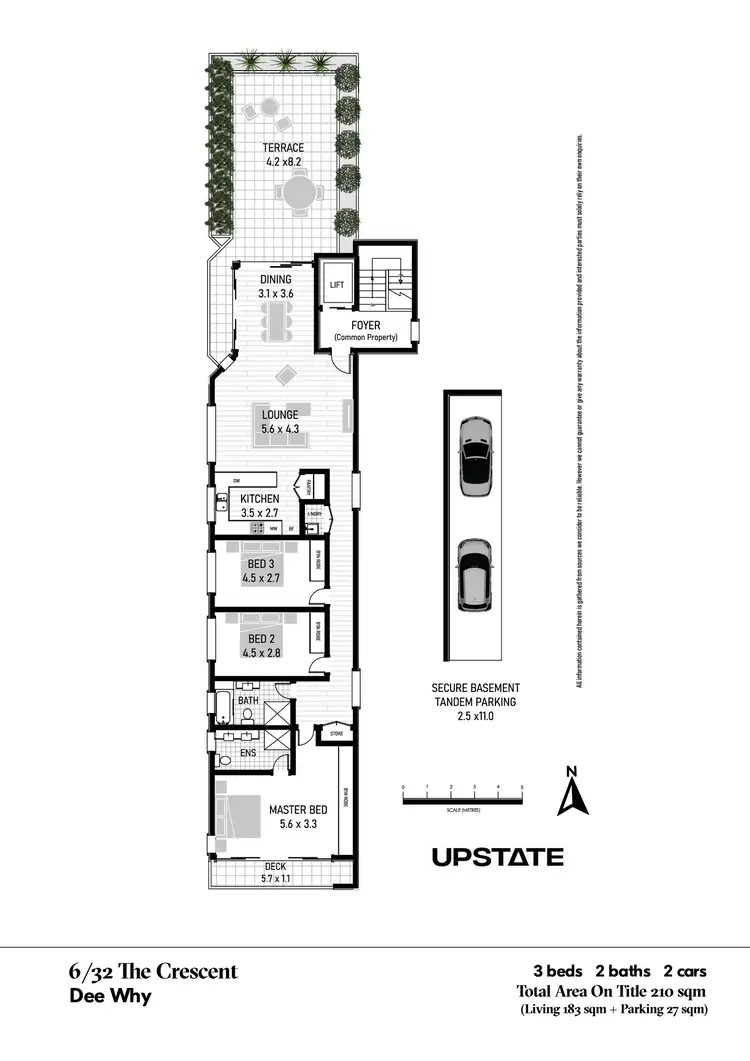 Floorplan of Homely unit listing, 6/32 The Crescent, Dee Why NSW 2099