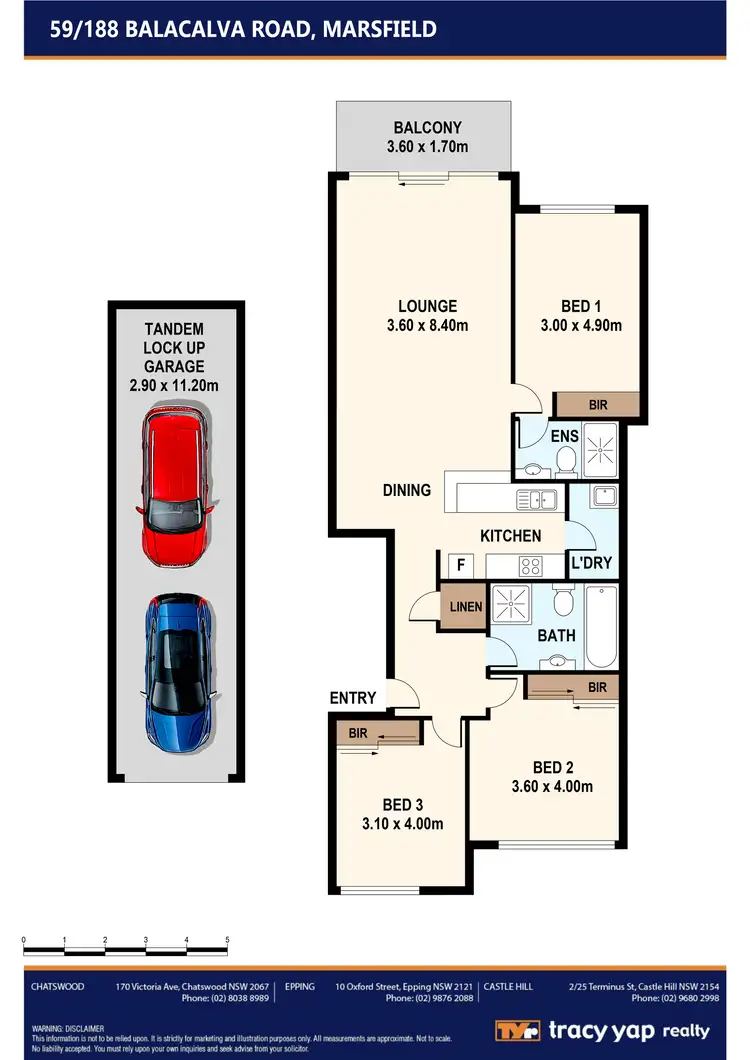 Floorplan of Homely apartment listing, 59/188 Balaclava Road, Marsfield NSW 2122
