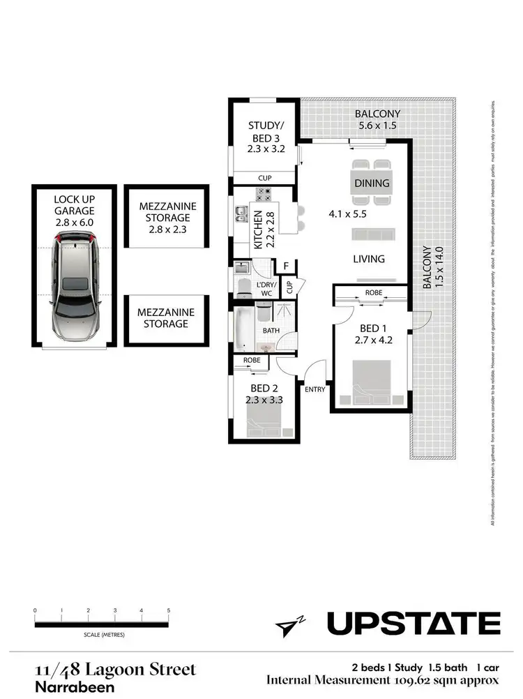 Floorplan of Homely apartment listing, 11/48 Lagoon Street, Narrabeen NSW 2101