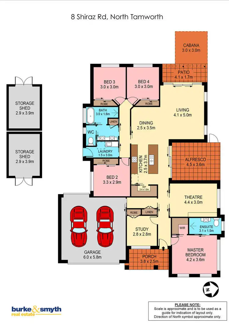 Floorplan of Homely house listing, 8 Shiraz Road, Tamworth NSW 2340