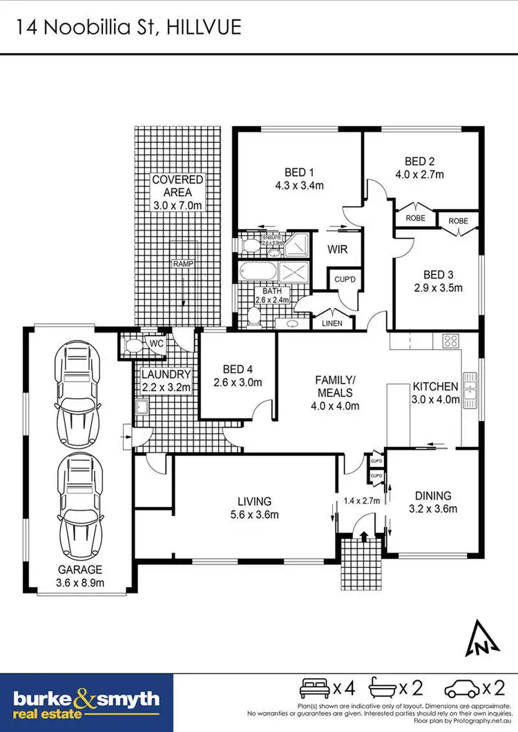 Floorplan of Homely house listing, 14 Noobillia Avenue, Tamworth NSW 2340