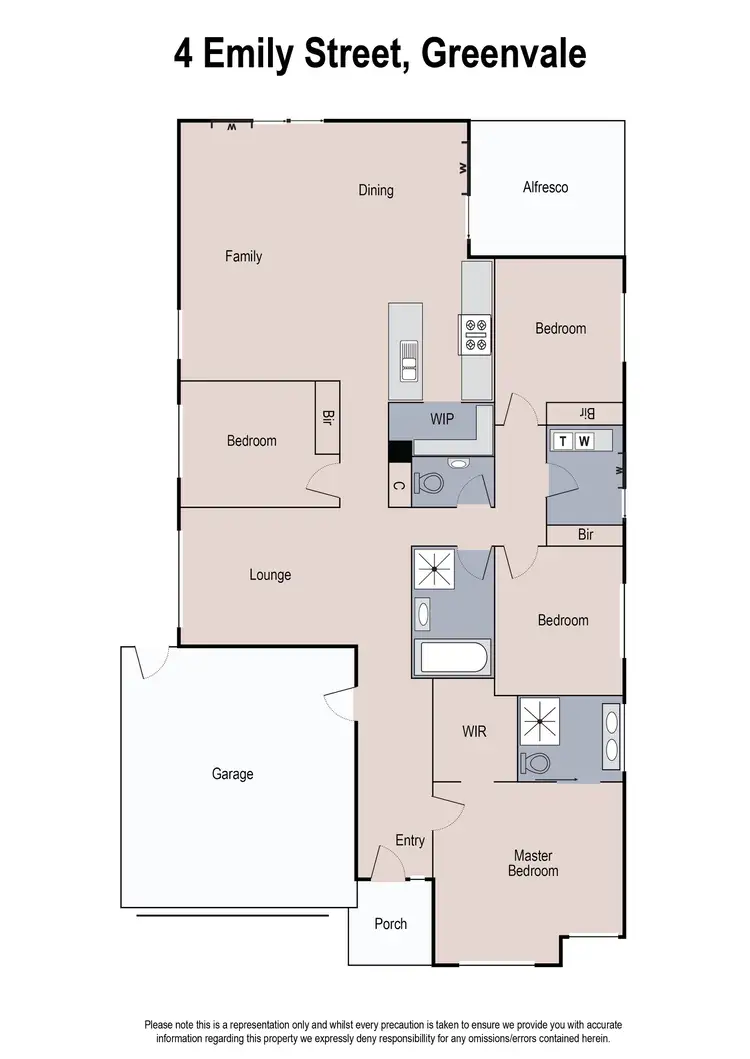 Floorplan of Homely house listing, 4 Emily Street, Greenvale VIC 3059